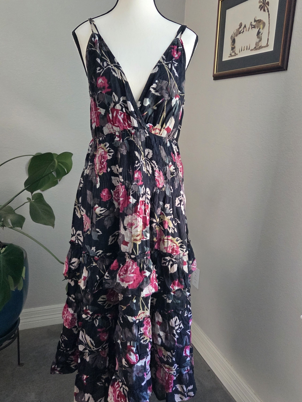Black Floral Sundress
